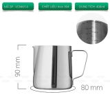 Ca đánh sữa Inox 304 bạc 400ml VCN6014