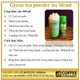 Green tea powder ice blend