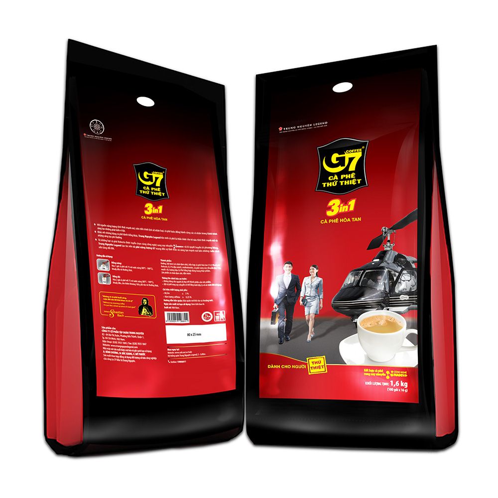 Cà phê G7 3in1 - Bịch 100 sticks 16gr